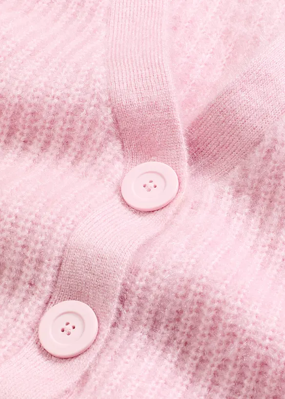 Gerippte Grobstrickjacke mit Glanzeffekt, bonprix