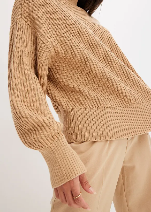 Oversize-Pullover aus reiner Baumwolle, bonprix