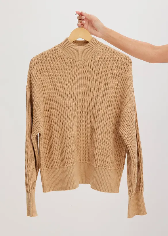 Oversize-Pullover aus reiner Baumwolle, bonprix