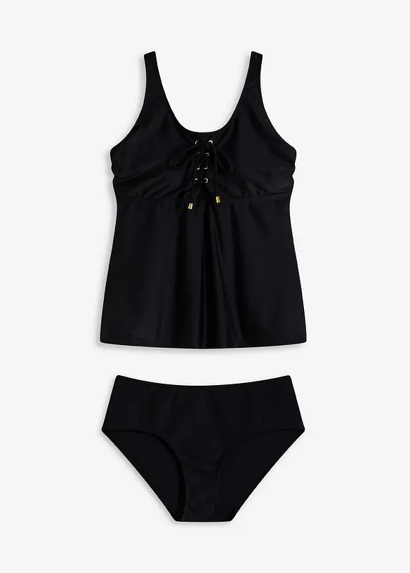 Tankini avec la&ccedil;age (ens. 2 pces), bonprix