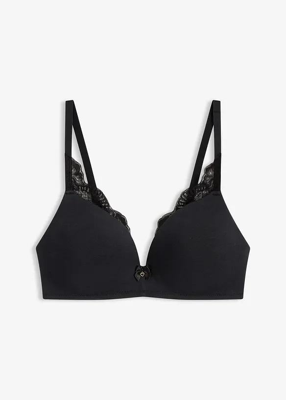 Soutien-gorge coton &agrave; coques, sans armatures, bonprix