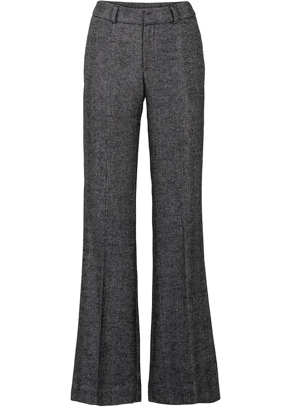 Pantalon large &agrave; pinces, bonprix