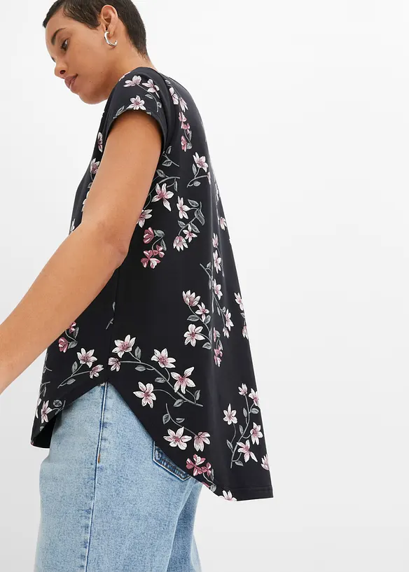 T-shirt oversize en coton extensible, bonprix