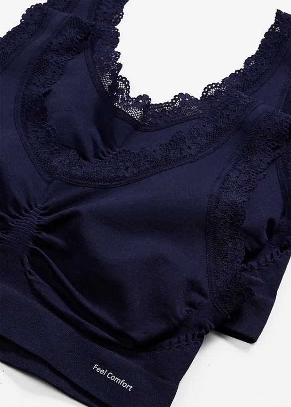 Feel Comfort Seamless Bustier (2er Pack), bonprix