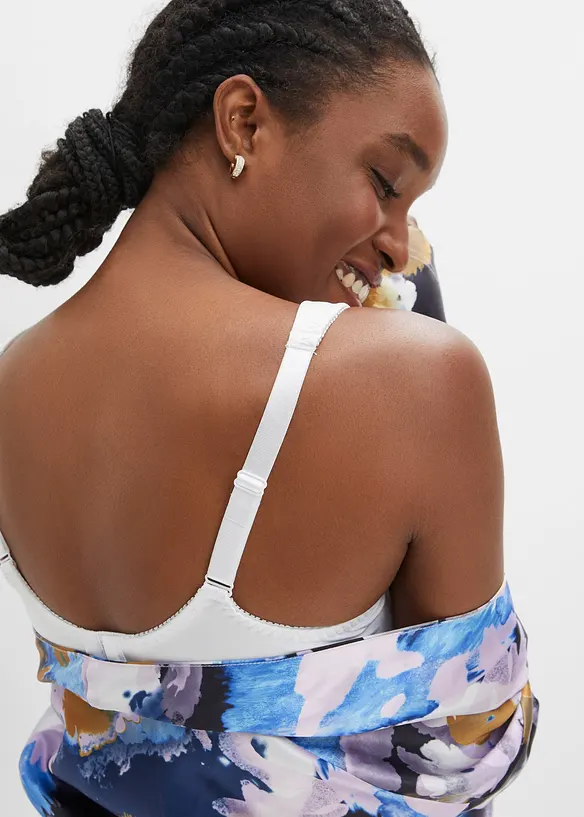 Lot de 2 soutiens-gorge moul&eacute;s &agrave; armatures en mati&egrave;re brillante, bonprix