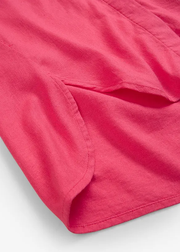 Hemdbluse aus k&uuml;hlendem Leinen-Mix, bonprix