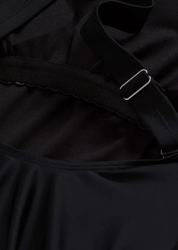 Badeanzug mit abnehmbaren Tr&auml;gern hinten, bonprix