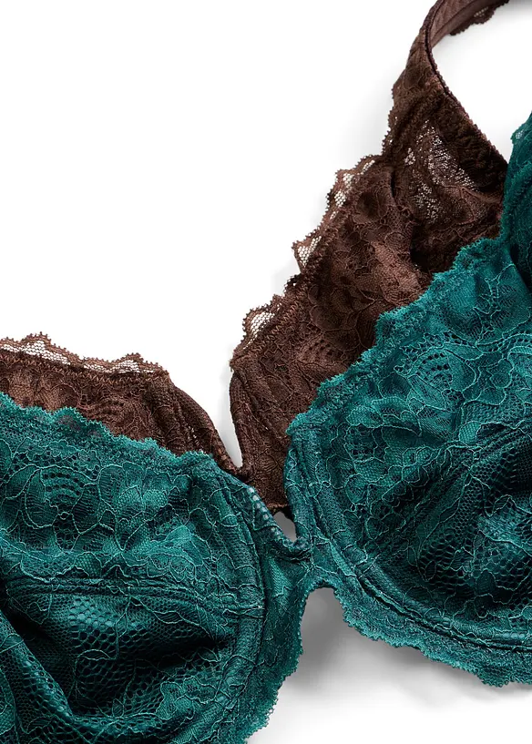 B&uuml;gel-BH mit Glanzeffekt (2er Pack), bonprix