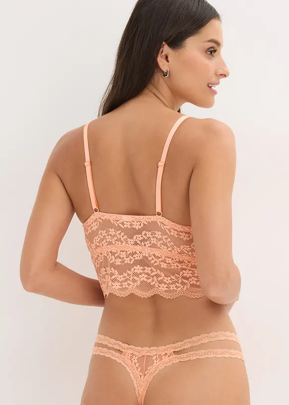 Bustier ohne B&uuml;gel mit floraler Spitze, bonprix