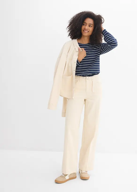 Loose Straight-Jeans Mid Waist, bonprix