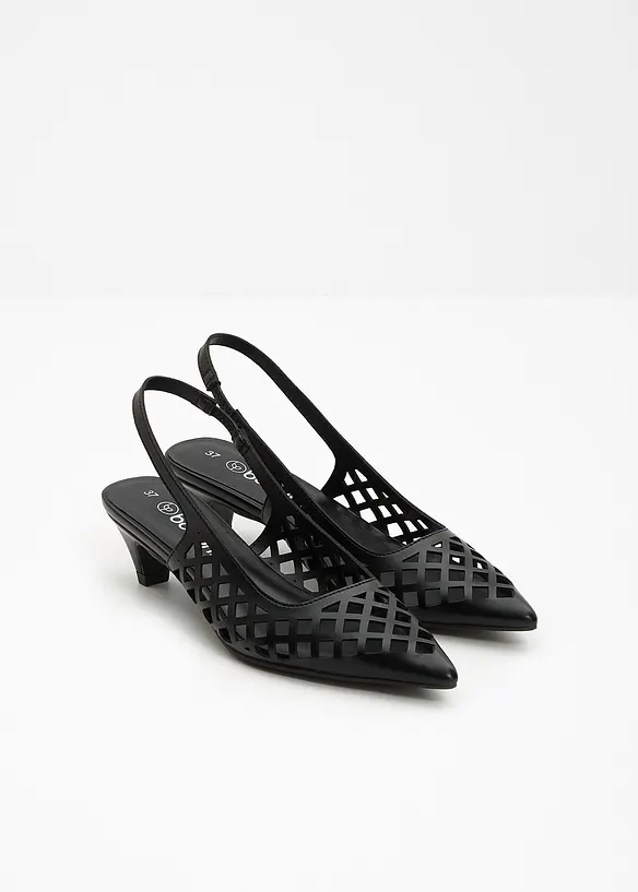 Escarpins slingback perfor&eacute;s, bonprix