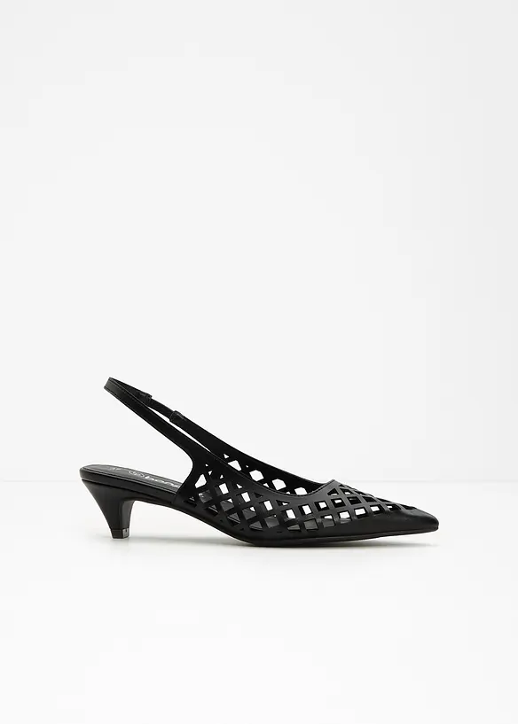 Escarpins slingback perfor&eacute;s, bonprix