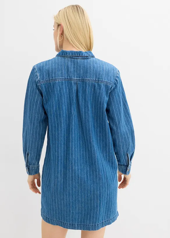 Robe en jean &agrave; rayures, bonprix