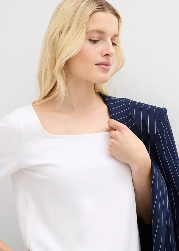 T-Shirt aus schwerer Bio-Baumwolle, bonprix