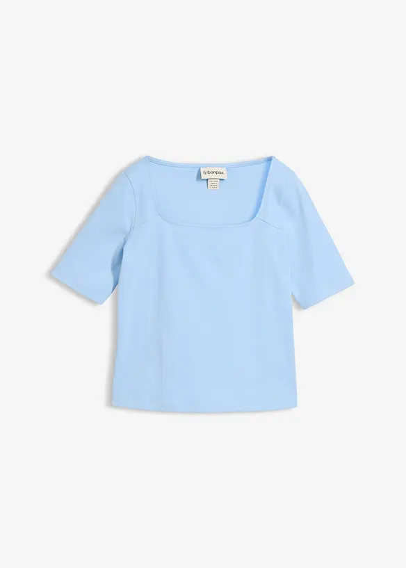 T-Shirt aus schwerer Bio-Baumwolle, bonprix