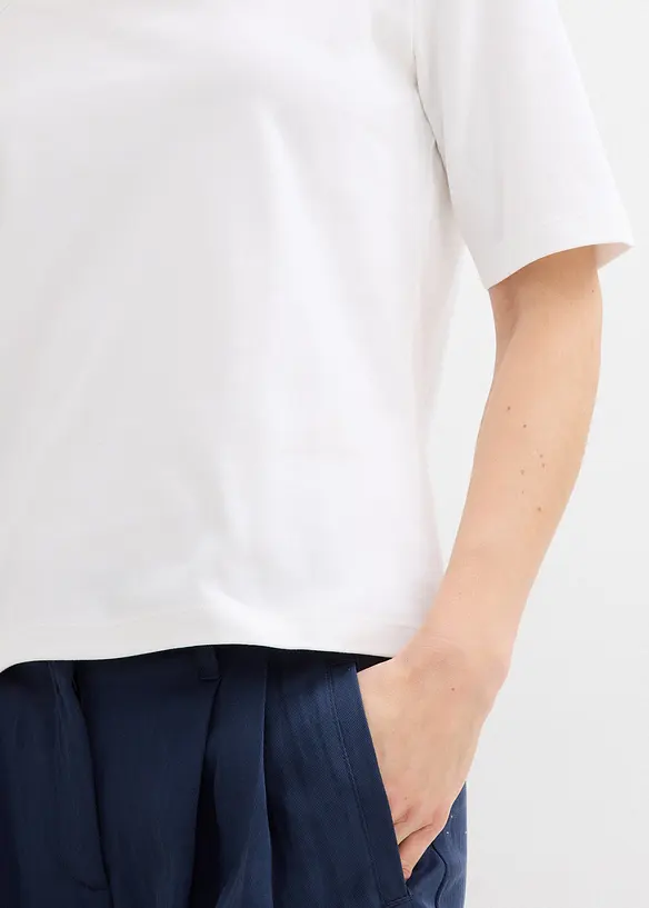 T-Shirt aus schwerer Bio-Baumwolle, bonprix