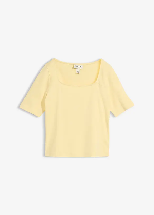 T-Shirt aus schwerer Bio-Baumwolle, bonprix