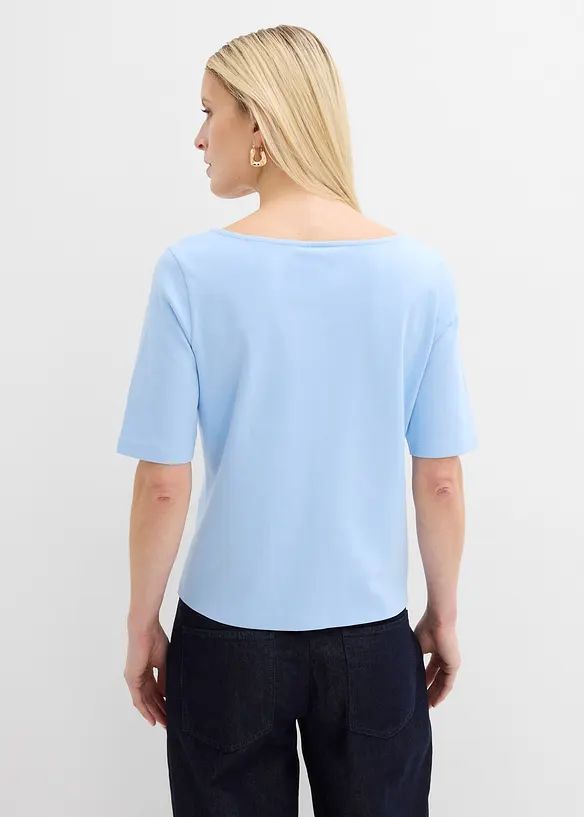 T-Shirt aus schwerer Bio-Baumwolle, bonprix