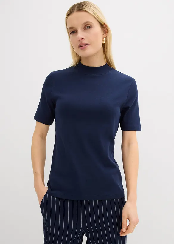 Rippshirt aus reiner Baumwolle, bonprix