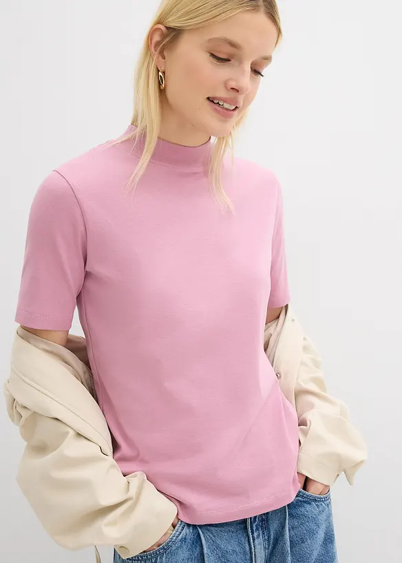 Rippshirt aus reiner Baumwolle, bonprix