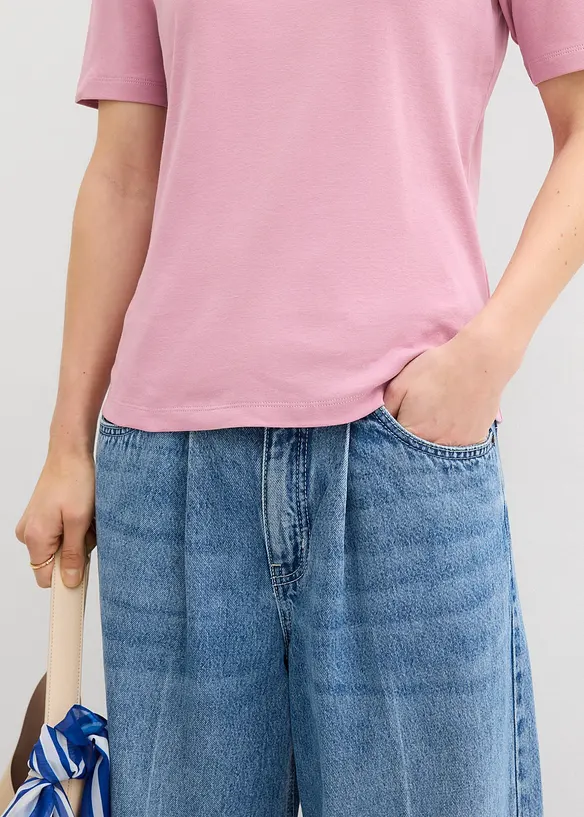 Rippshirt aus reiner Baumwolle, bonprix