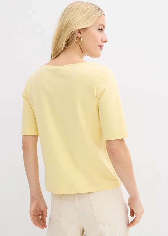 T-Shirt aus schwerer Bio-Baumwolle, bonprix