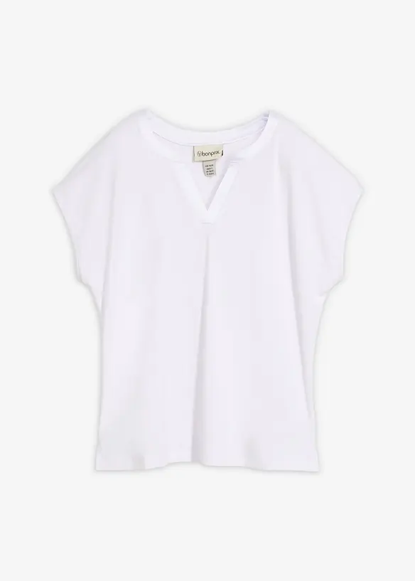 Shirt mit Satinkante, bonprix