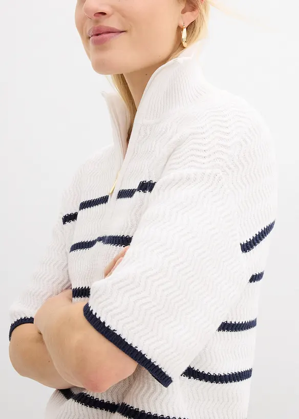 Troyer mit Baumwoll-Anteil, bonprix