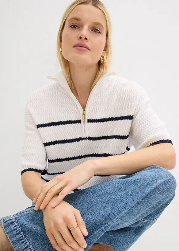 Troyer mit Baumwoll-Anteil, bonprix