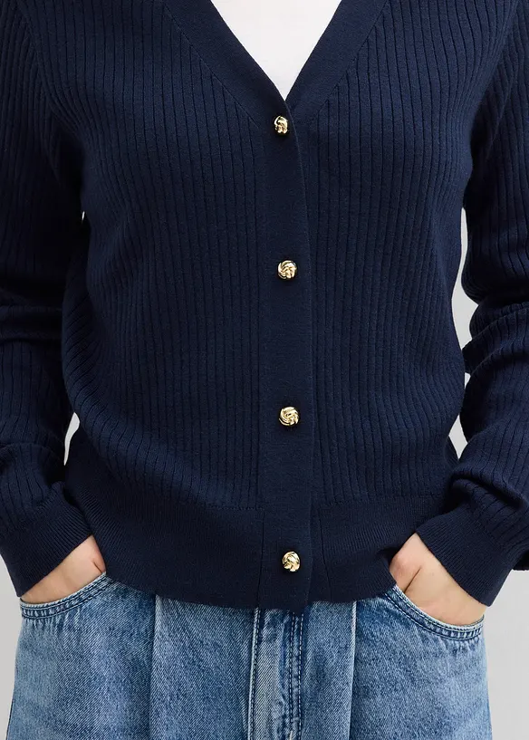 Strickjacke aus softem Viskose-Mix, bonprix