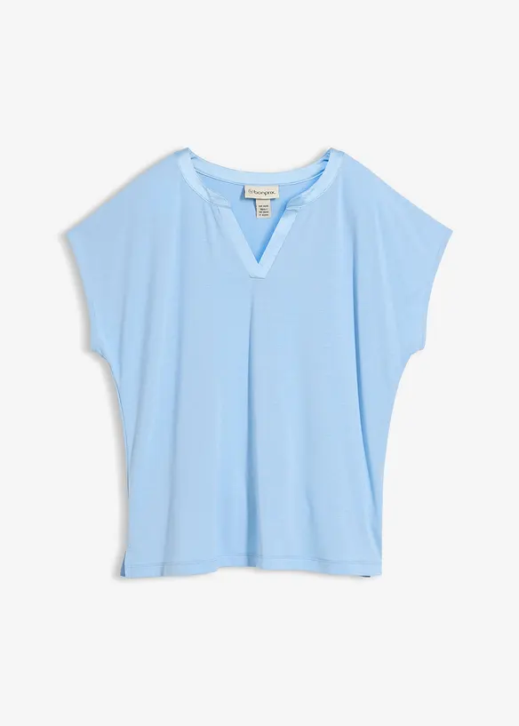 Shirt mit Satinkante, bonprix
