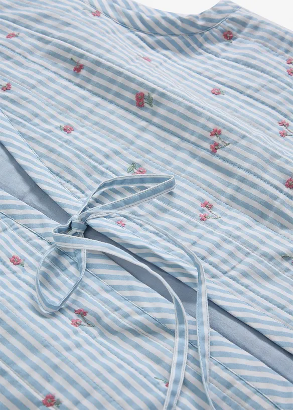 Steppweste mit floraler Stickerei, bonprix