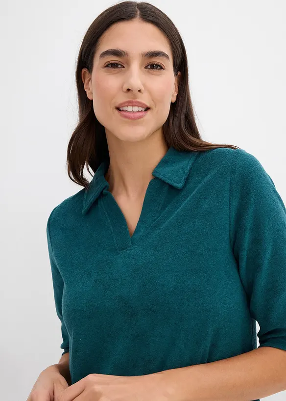 Robe midi avec col polo, bonprix