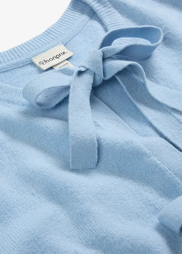 Feinstrickjacke mit Schleifen, bonprix