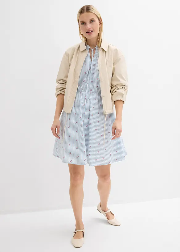 Minikleid aus reiner Baumwolle, bonprix