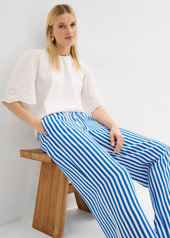 Marlenehose aus flie&szlig;endem Viskose-Mix, bonprix