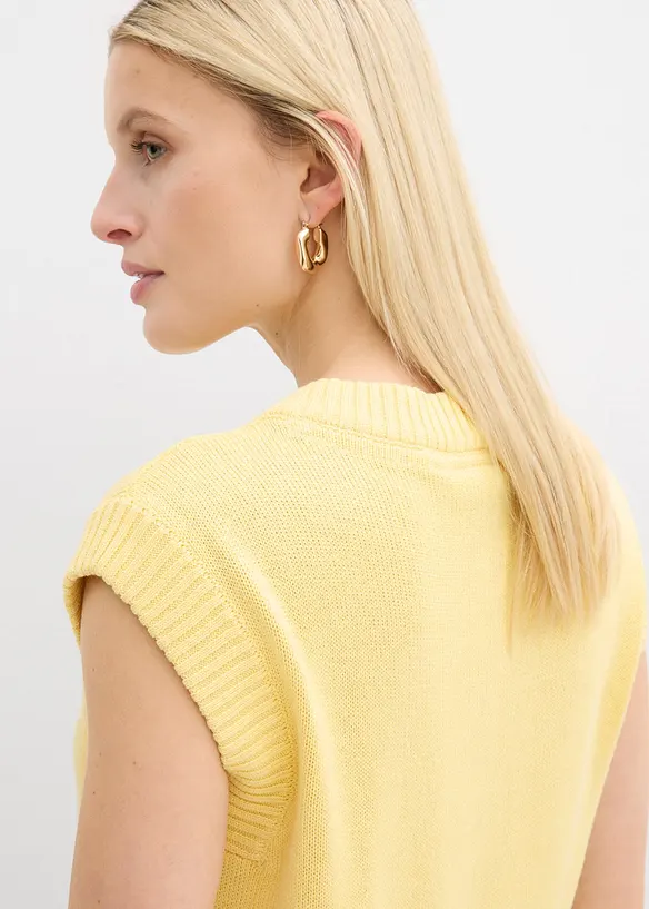 Gilet sans manches en maille, bonprix