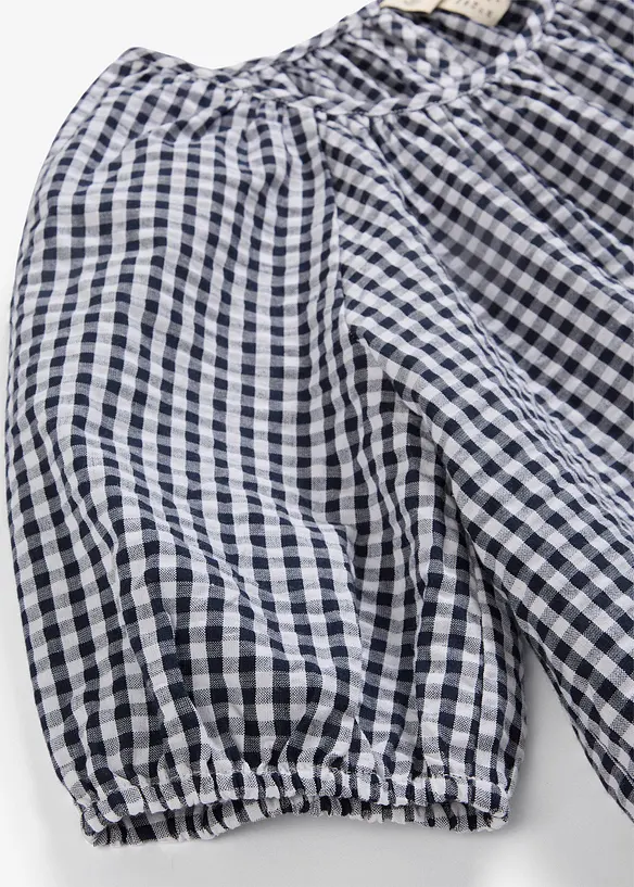 Kurzarmbluse aus reiner Baumwolle, bonprix