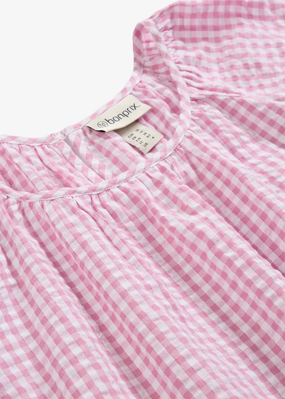 Kurzarmbluse aus reiner Baumwolle, bonprix