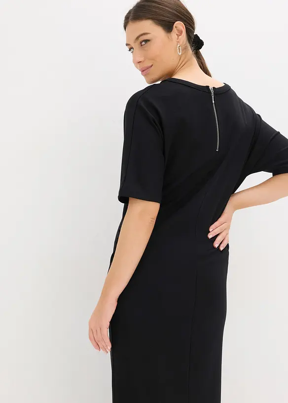 Robe midi en Punto di Roma confortable, bonprix