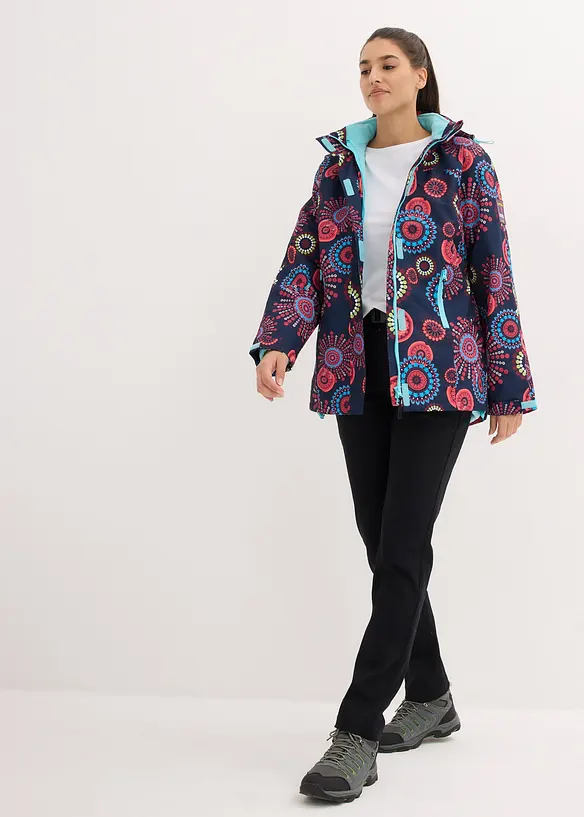 wasserdichte 3 in 1 Funktions-Jacke mit Kapuze, bonprix