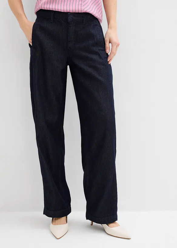 Barrel-Jeans, Mid Waist, bonprix
