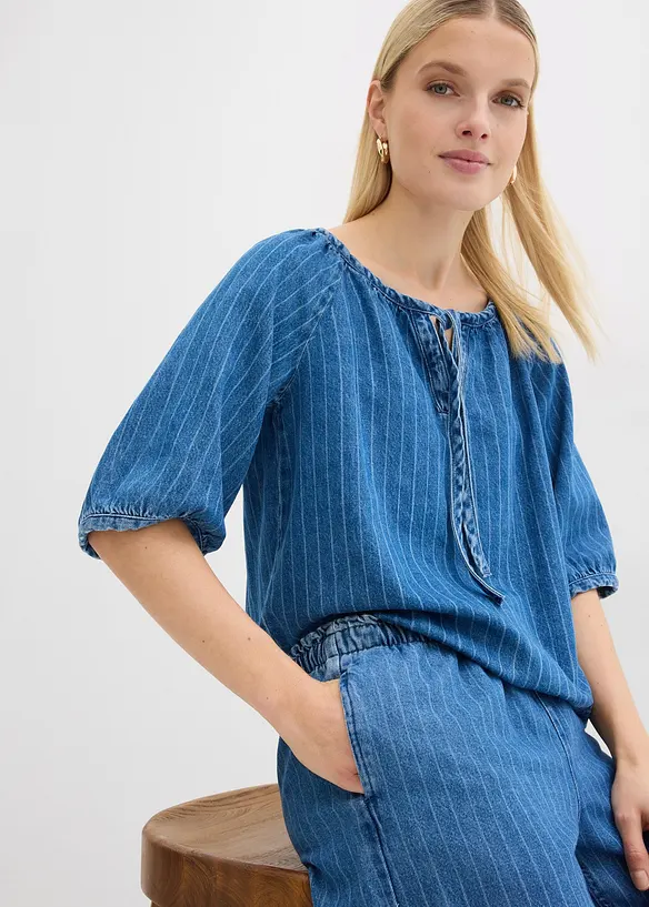 Pull On Wide-Leg-Jeans, bonprix