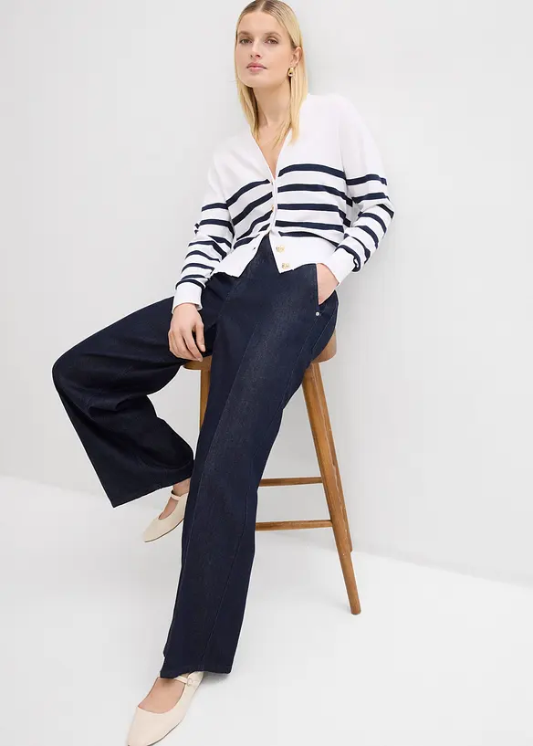 Wide-Leg-Jeans, Straight, bonprix