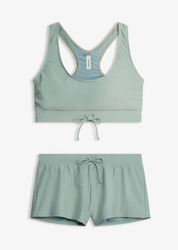 Bustier-Bikini mit Badeshorts (2-tlg.Set), bonprix