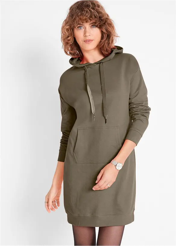 Sweatkleid mit Bio-Baumwolle, bonprix