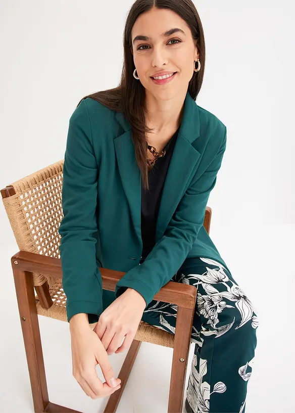 Blazer en jersey cr&ecirc;pe, bonprix