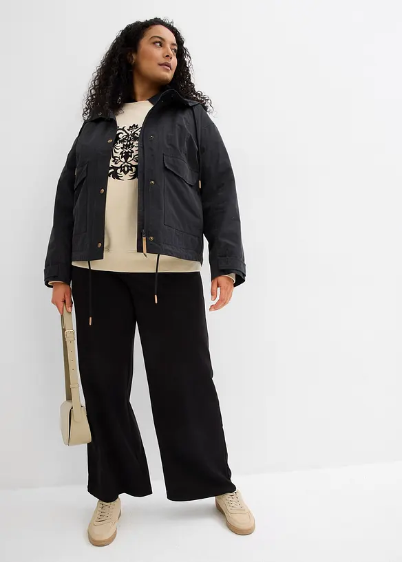 Chemisier oversize en coton, manches 3/4, bonprix