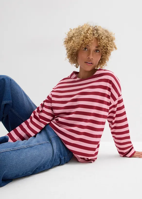 Oversized-Shirt aus reiner Baumwolle, bonprix