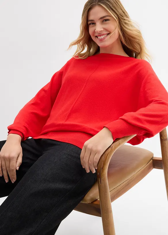 Pullover mit Fledermaus&auml;rmeln, bonprix